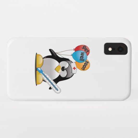 Geht es bald gut. Pinguin Nurse. Case-Mate iPhone Hülle (Rückseite (Horizontal))
