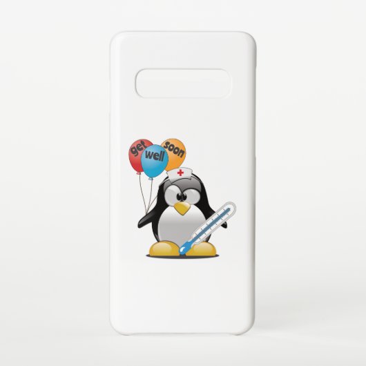 Geht es bald gut. Pinguin Nurse. Samsung Galaxy Hülle (Rückseite)