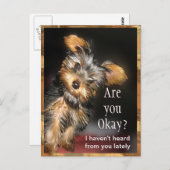 Geht es dir gut? Anpassbare Postkarte (Vorne/Hinten)