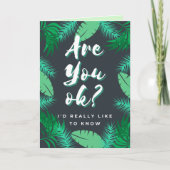 Geht es dir gut? Denken Karte (Vorderseite)