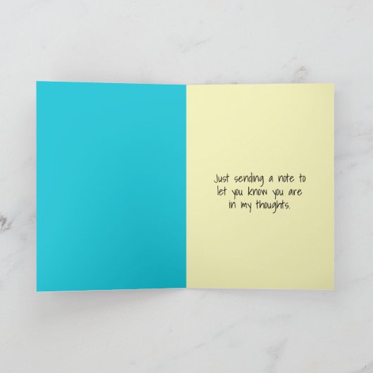 Geht es dir gut? Denken Karte (Innenseite)