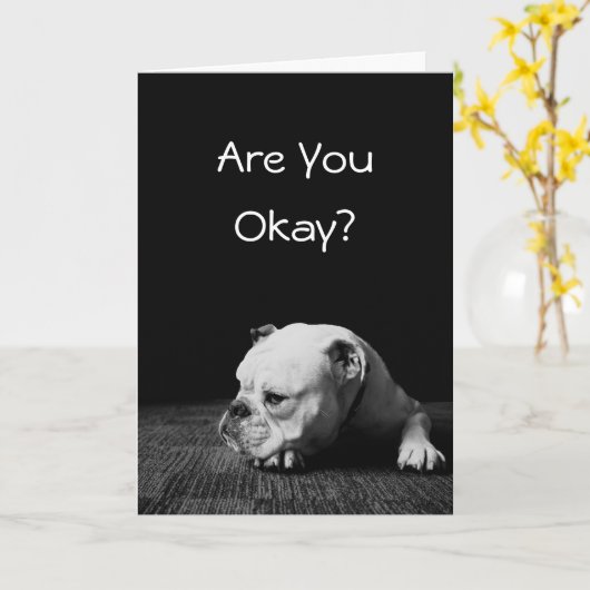 Geht es dir gut? Freundschaft Karte (Gelbe Blume)