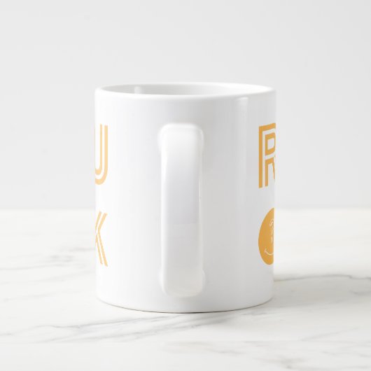 Geht es dir gut? Jumbo-Tasse (Rückseite)