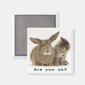 Geht es dir gut? magnet (Vorderseite/Rückseite)