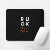 Geht es dir gut? mousepad (Mit Mouse)