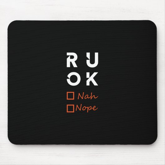 Geht es dir gut? mousepad (Vorne)