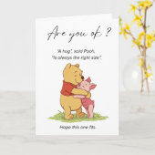 Geht es dir gut? Winnie the Pooh & Piglet Karte (Gelbe Blume)