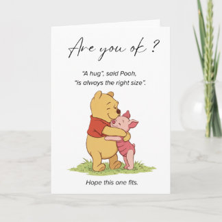 Geht es dir gut? Winnie the Pooh & Piglet Karte