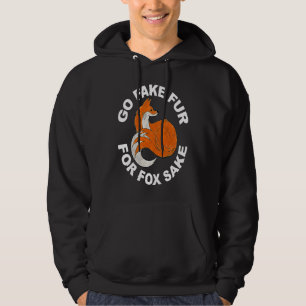 GEHT FÜR FUCHS HALBER FALSCHEN PELZ RETTET den Fuc Hoodie