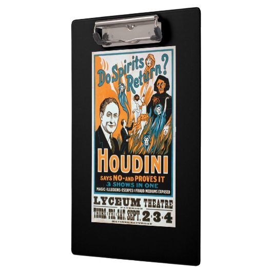 Geht Geist zurück? Houdini sagt, dass NO- ihn Klemmbrett (Links)