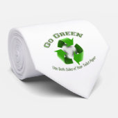 Geht Grün-Gebrauch beide Seiten ..... Krawatte (Gerollt)