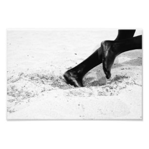 geht langsam dem Sand aus Fotodruck