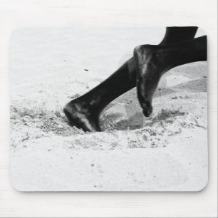 geht langsam dem Sand aus Mousepad