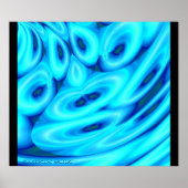 GEHT MIT DEM FLUSS!!! (Eisblau) Poster (Vorne)