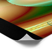 GEHT MIT DEM FLUSS!!! (Green) Poster (Ecke)