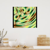 GEHT MIT DEM FLUSS!!! (Green) Poster (Küche)