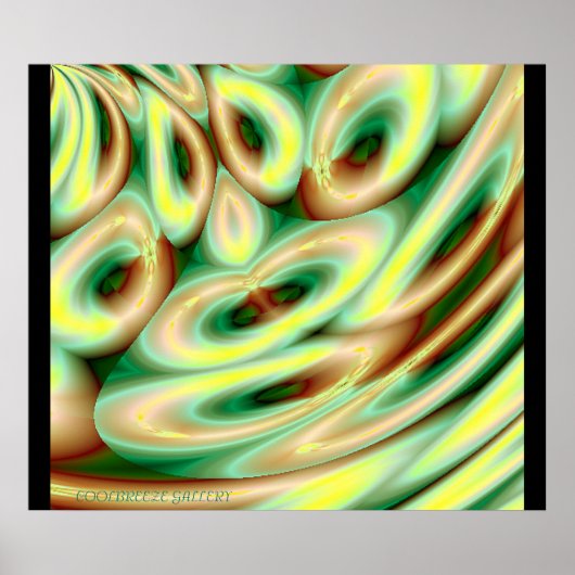 GEHT MIT DEM FLUSS!!! (Green) Poster (Vorne)