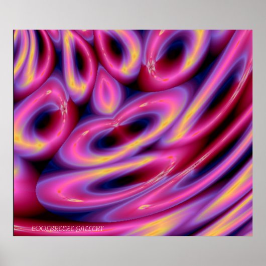 GEHT MIT DEM FLUSS!!! (Pink) Poster (Vorne)