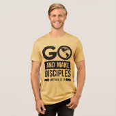 Geht und macht Jünger Tri-Blend Shirt (Vorderseite voll)