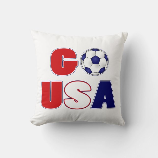 Geht USA-Fußball Kissen (Vorderseite)