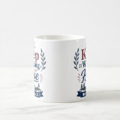 Geht weiter in Hoffnung Inspirationszitat Kaffeetasse (Mittel)