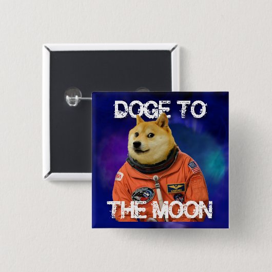 GEHT zum Mond! Button (Vorne & Hinten)