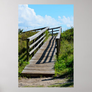 Gehweg zum Strand Poster