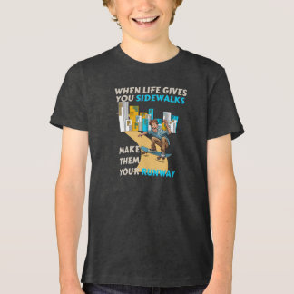 Gehwege zu Startbahnen Tri-Blend Shirt