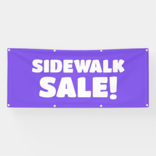 Gehwegverkauf! Lila Banner