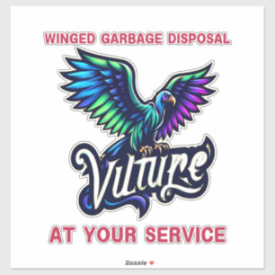 Geier als Symbol der Widerstandskraft und Erneueru Aufkleber