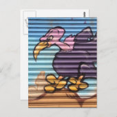 Geier-Cartoon Postkarte (Vorne/Hinten)