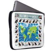 Geier der Weltkarte Laptopschutzhülle (Vorne Rechts)