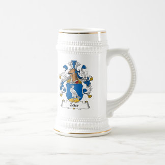 Geier Familienwappen Bierglas
