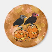 Geier feiern Halloween! Magnet (Vorne)