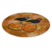 Geier feiern Halloween! Schneidebrett (Ecke)