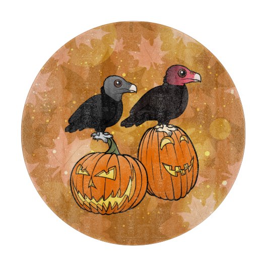 Geier feiern Halloween! Schneidebrett (Vorderseite)