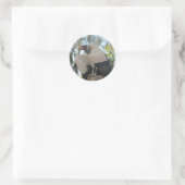 Geier Runder Aufkleber (Tasche)