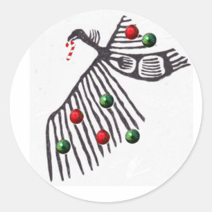 Geier-Schreine-Weihnachtsjubeln Runder Aufkleber