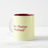 Geier Zweifarbige Tasse (Vorderseite Links)