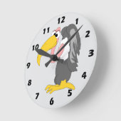 Geierdesign Runde Wanduhr (Winkel)