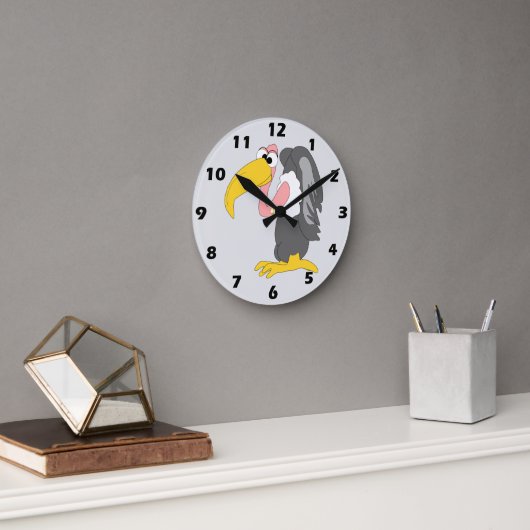 Geierdesign Runde Wanduhr (Büro)