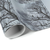 Geierfahndung im Winterbaum Geschenkpapier (Rolleneckpunkt)