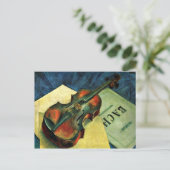 Geige, 1921 Gemälde von Kuzma Petrov-Vodkin Postkarte (Stehend Vorderseite)