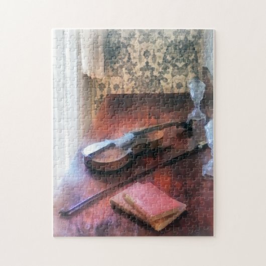 Geige auf Credenza Puzzle (Vertikal)