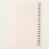 Geige, Ballettschuhe, Blume und Schmetterlinge Planer (Rückseite)