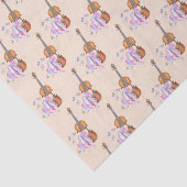 Geige, Ballettschuhe, Blume und Schmetterlinge Seidenpapier (Ausschnitt)