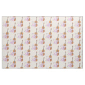 Geige, Ballettschuhe und Schmetterlingsmuster Stoff (Fat Quarter (45,7 x 55,9 cm))
