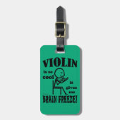 Geige, Brain Freeze Gepäckanhänger (Vorderseite vertikal)