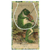 Geige, die Frosch-Geschenk-Tasche spielt Kleine Geschenktüte (Rückseite)