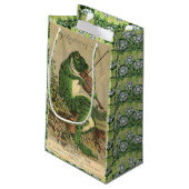 Geige, die Frosch-Geschenk-Tasche spielt Kleine Geschenktüte (Rückseite Schrägansicht)